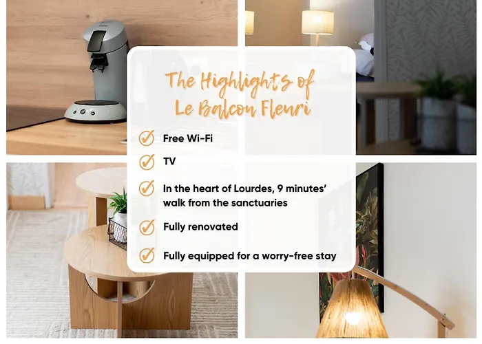 Le Balcon Fleuri - 9 Min Sanctuaires - Renove & Equipe - Calme Sur Cour - 4 Couchages Lägenhet *